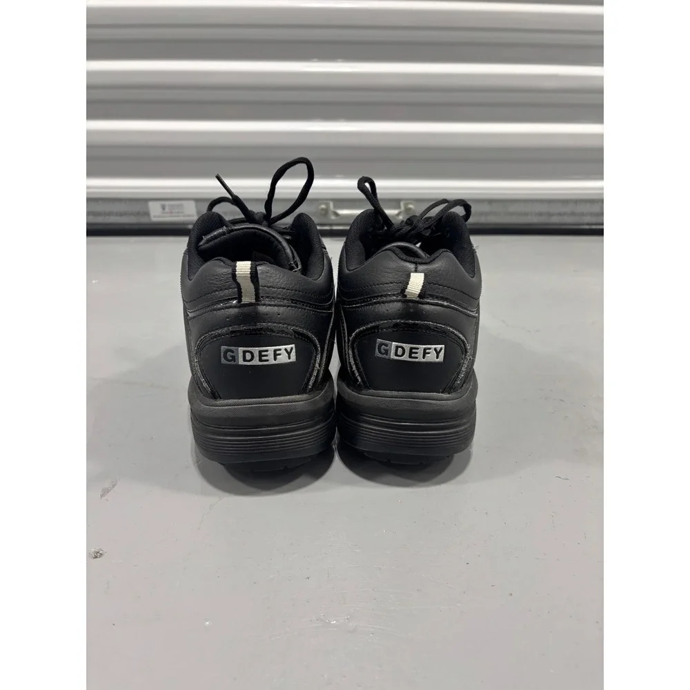 Gravity Defyer G-Defy Ion Mens Black Leather Walking Shoes TB9007MBL-XW 11.5